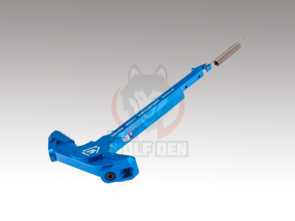 EMG Helios x Strike Industries Latchless Charging Handle for M4/M16 Airsoft AEG Rifles (Azul) - Imagen 2