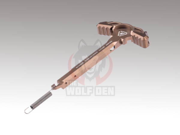EMG Helios x Strike Industries Latchless Charging Handle for M4/M16 Airsoft AEG Rifles (Dark Earth)
