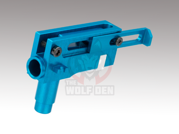 Retro Arms CNC Machined Aluminum Hop-Up Unit For AK Series Airsoft AEGs - EMG (Azul) - Imagen 2