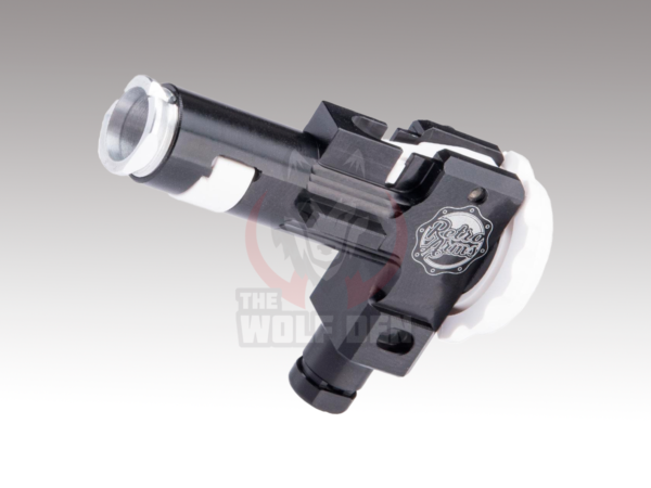 Retro Arms CNC Machined Aluminum Rotary Hop-Up Unit for M4/M16 Series Airsoft AEGs (Negro)