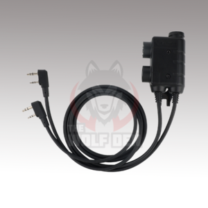 Earmor PTT M56 Dual Radio – Negro [Kenwood]