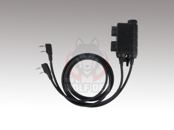 Earmor PTT M56 Dual Radio - Negro [Kenwood]