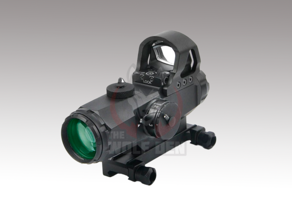 Holy Warrior HAMR 4x24 /w Red Dot Rifle Scope - Negro - Imagen 3