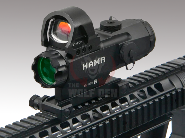Holy Warrior HAMR 4x24 /w Red Dot Rifle Scope - Negro - Imagen 7