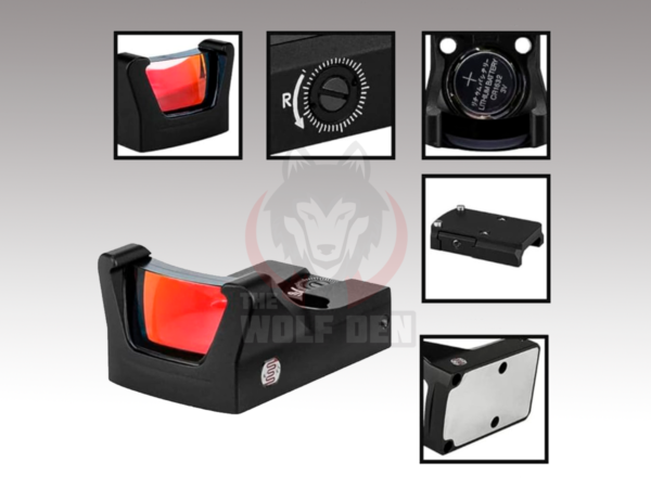 Holy Warrior M2 Mini Red Dot Sight - Negro - Imagen 4