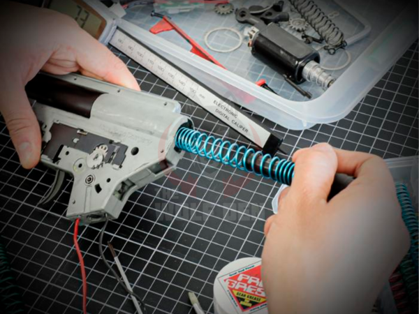 Prometheus Non-Linear Upgrade Spring for Airsoft AEGs (Model: MS110 / Aqua) - Imagen 4