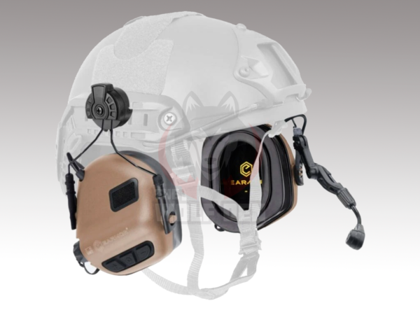Earmor M32H with S10 Microphone - Auricular Protector Auditivo - Coyote [MOD3]
