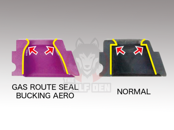Laylax Nine Ball Rubber Gas Route Seal Aero for Airsoft GBB Pistols (Model: Tokyo Marui M9A1 Series) - Imagen 3
