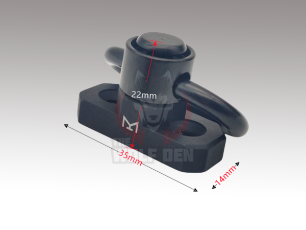 TWD QD Sling Mount For M-Lok Rail System - Verde - Imagen 2