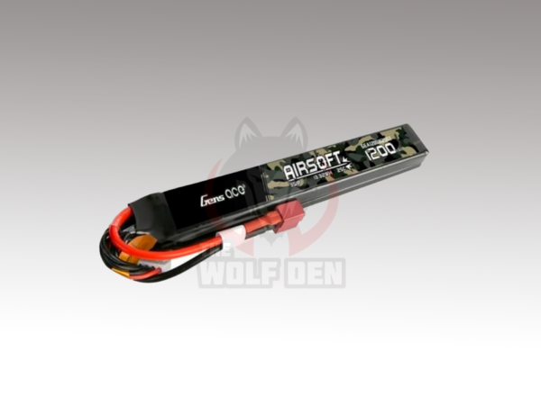 Gens Ace 2S 25C Airsoft LiPo Battery w/Deans Plug - Bateria Lipo (7.4V/1200mAh) - Imagen 2