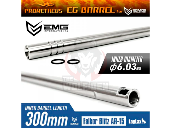 Prometheus 6.03 EG Tight Bore Inner Barrel for Airsoft AEG (Length: 300mm /EMG Special Edition)