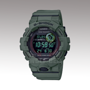 Casio G-SHOCK Power Trainer Bluetooth Step-Tracking Watch – Verde Oliva