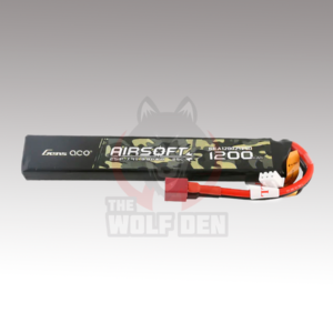 Gens Ace 2S 25C Airsoft LiPo Battery w/Deans Plug – Bateria Lipo (7.4V/1200mAh)