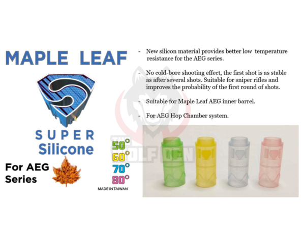 Maple Leaf SUPER Silicone Hop Up Bucking for Airsoft AEG Rifles - 70 Degree - Imagen 3