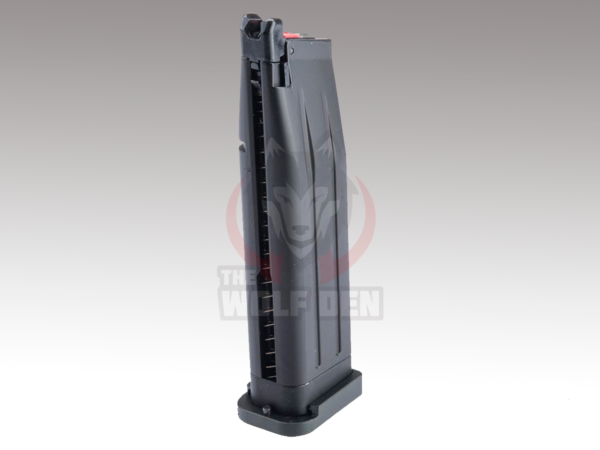 EMG / TTI Licensed Magazine for 2011 / Hi-CAPA Gas Blowback Airsoft Pistols (Color: Black-Black Base / Standard / Green Gas)
