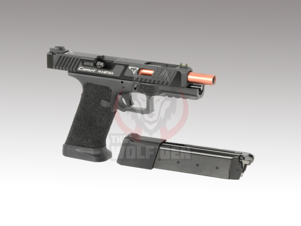EMG Custom TTI JW2 Combat Master Slide + Ultimate GBB Frame Custom GBB Pistol - Negro