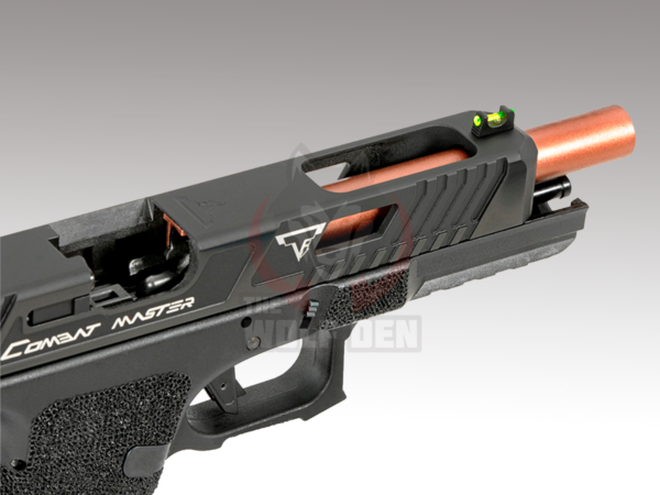 EMG Custom TTI JW2 Combat Master Slide + Ultimate GBB Frame Custom GBB Pistol - Negro - Imagen 6