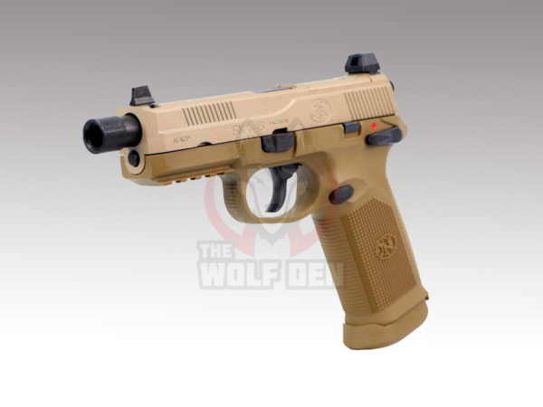 VFC Cybergun FN Herstal Licensed FNX-45 Tactical GBB Pistol - Dark Earth - Imagen 2