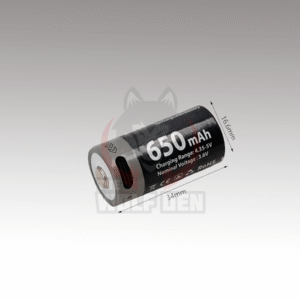 TWD Pila CR123 Recargable USB-C 3.7V 650Mah