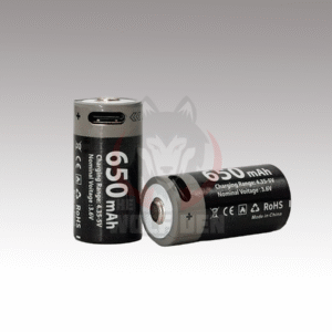 TWD Pila CR123 Recargable USB-C 3.7V 650Mah