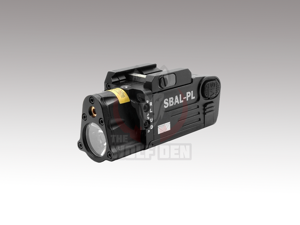 TWD SBAL-PL Flashlight / Single Beam Aiming Laser Pistol Light - Linterna Tactica - 400Lumens - Laser Rojo - Negro - Imagen 3