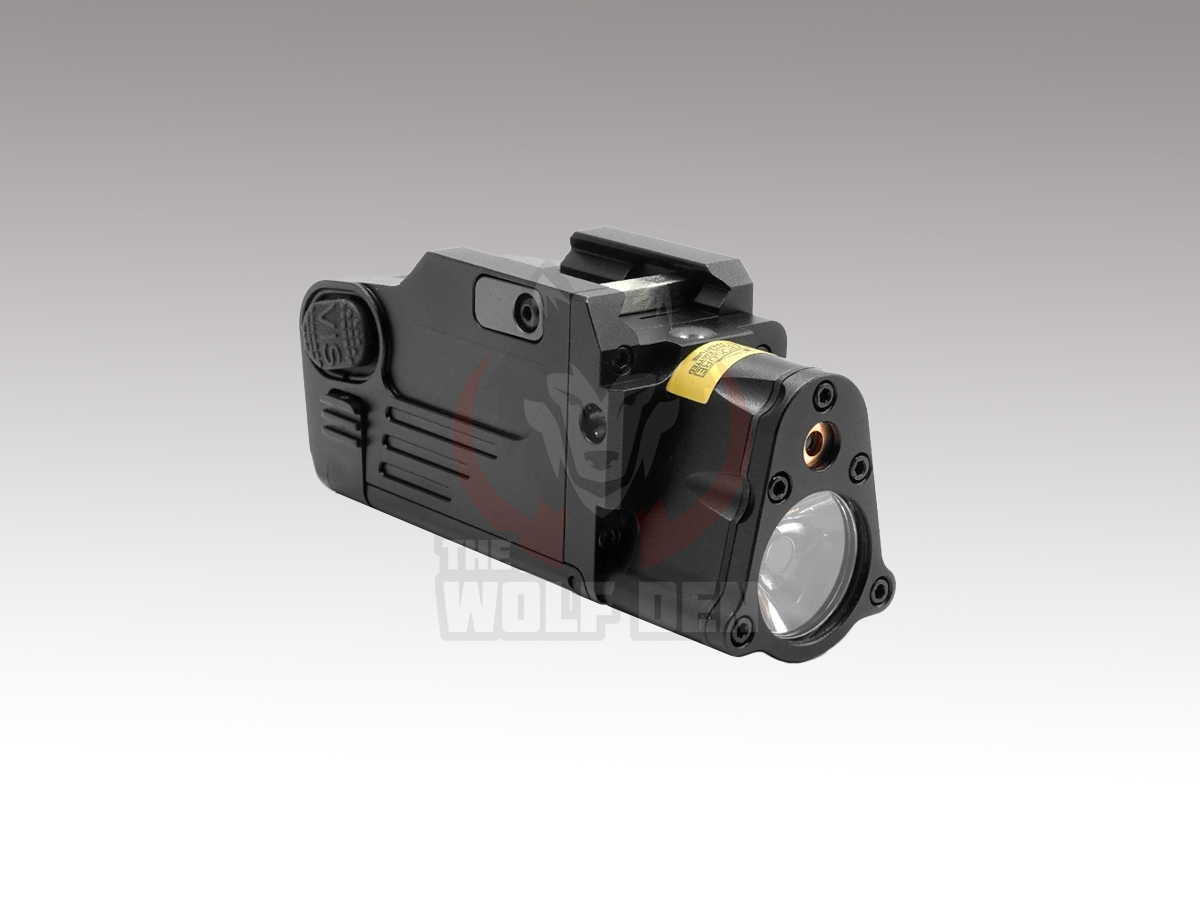 TWD SBAL-PL Flashlight / Single Beam Aiming Laser Pistol Light - Linterna Tactica - 400Lumens - Laser Rojo - Negro - Imagen 4