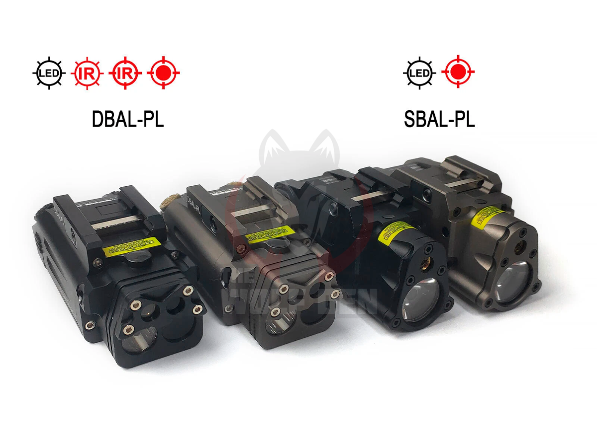 TWD SBAL-PL Flashlight / Single Beam Aiming Laser Pistol Light - Linterna Tactica - 400Lumens - Laser Rojo - Bronce - Imagen 7