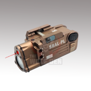 TWD SBAL-PL Flashlight / Single Beam Aiming Laser Pistol Light – Linterna Tactica – 400Lumens – Laser Rojo – Bronce