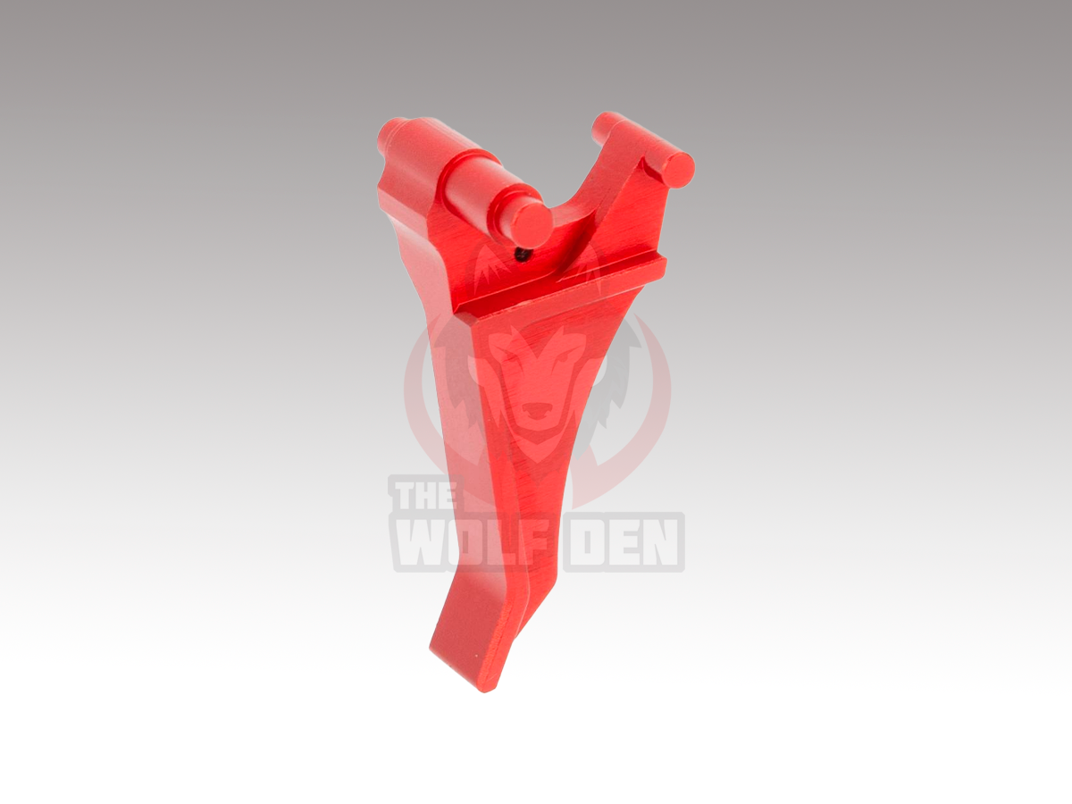 Angel Custom CNC AK Flat Trigger for AEG - Rojo