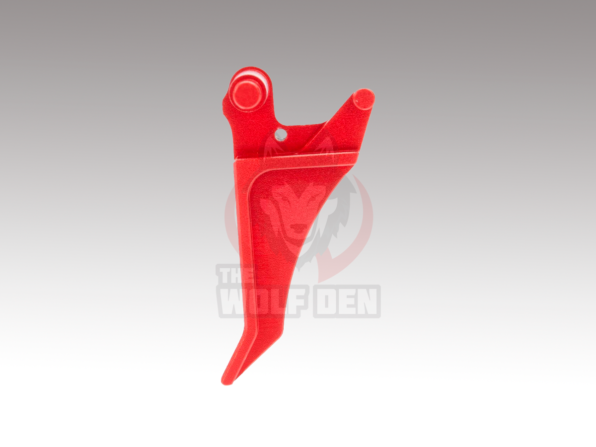 Angel Custom CNC AK Flat Trigger for AEG - Rojo - Imagen 2