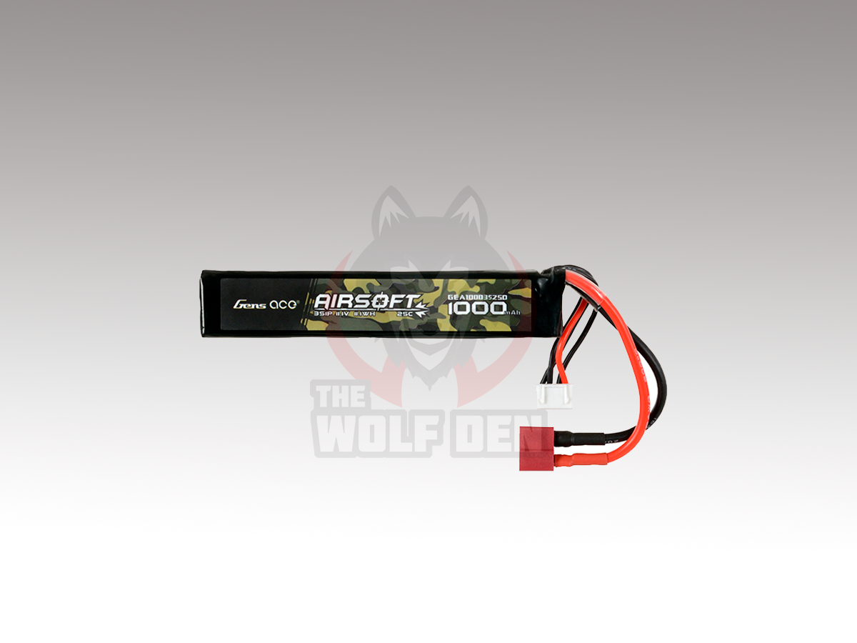 Gens Ace Bateria LIPO 25C 11.1V 1000 3S1P