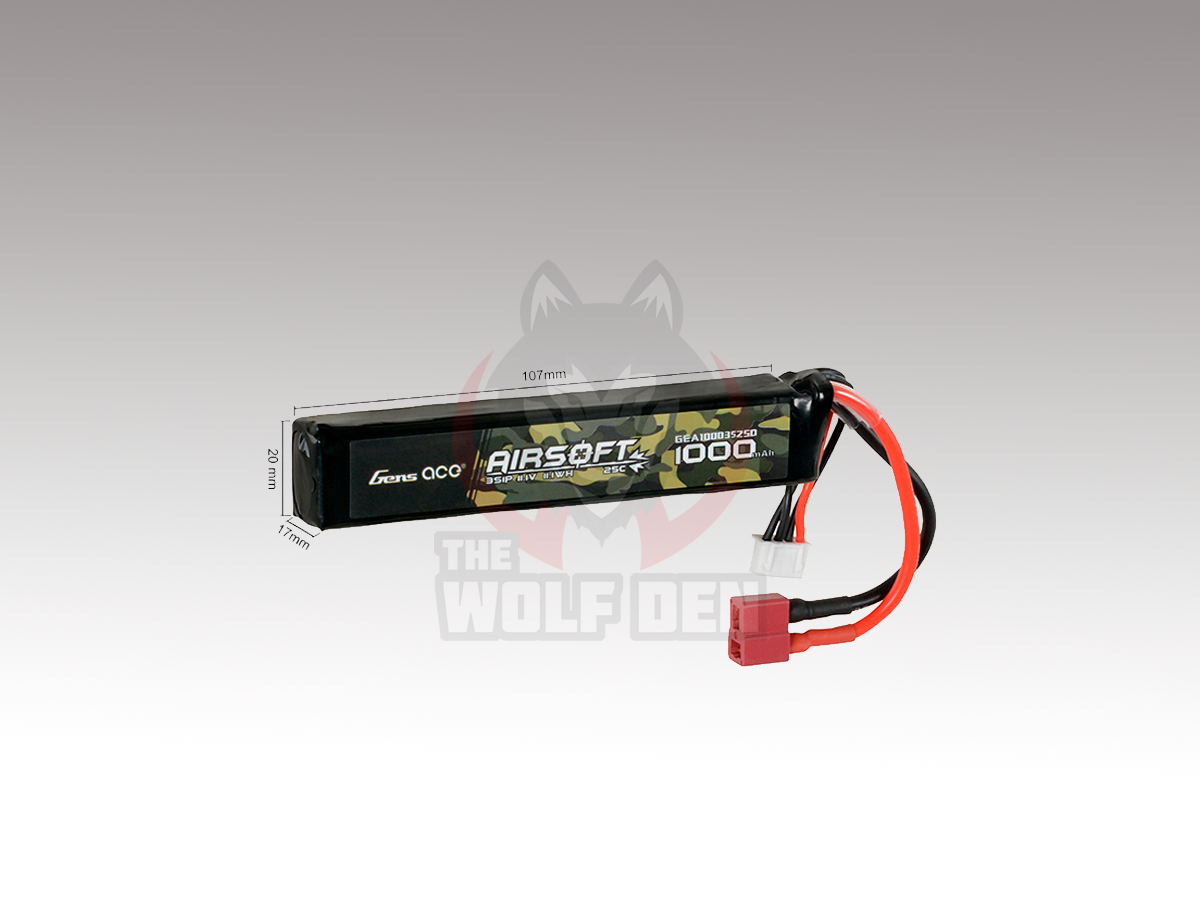 Gens Ace Bateria LIPO 25C 11.1V 1000 3S1P - Imagen 2