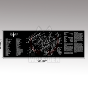 TWD AK47 Mouse Pad